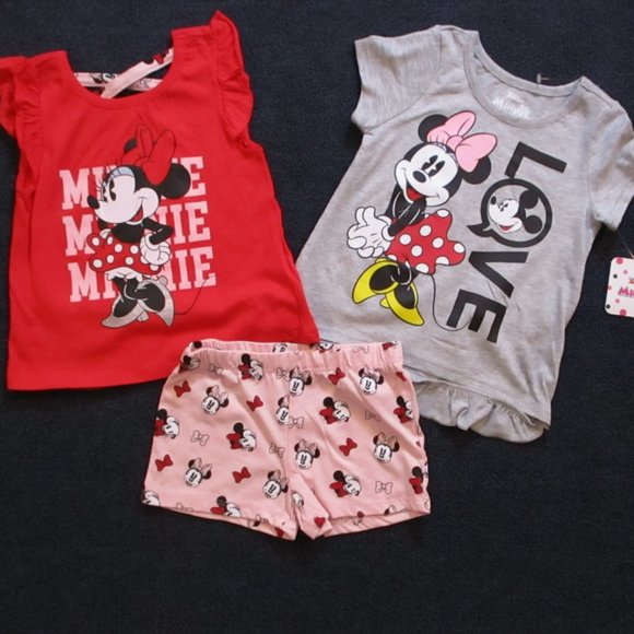 Disney Girls 2pc Outfit Minnie Mouse or Doc McStuffins Size 6 NWT